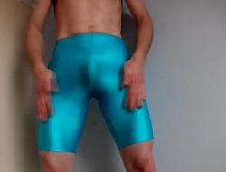 LAF Oiled Up then Lycra Ripped Open and Cum